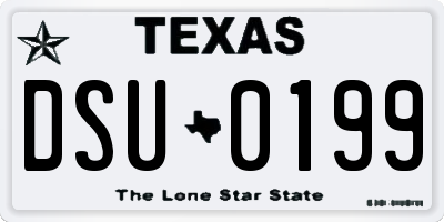 TX license plate DSU0199