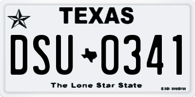 TX license plate DSU0341