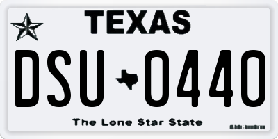 TX license plate DSU0440