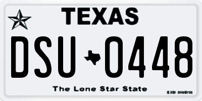 TX license plate DSU0448