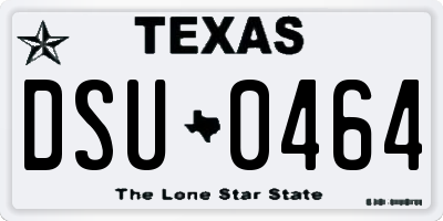 TX license plate DSU0464