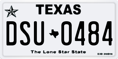 TX license plate DSU0484