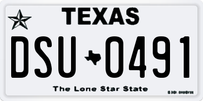 TX license plate DSU0491