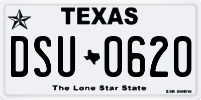 TX license plate DSU0620