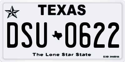 TX license plate DSU0622