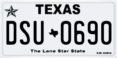 TX license plate DSU0690