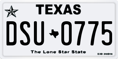 TX license plate DSU0775