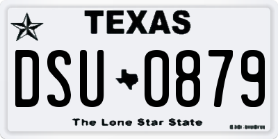 TX license plate DSU0879