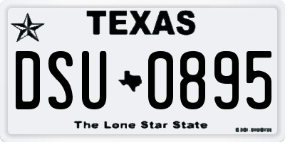 TX license plate DSU0895