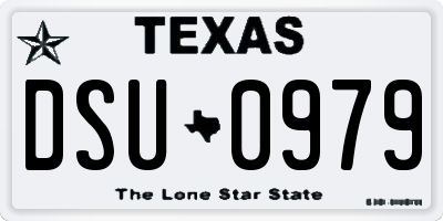 TX license plate DSU0979