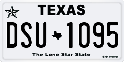 TX license plate DSU1095