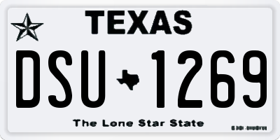 TX license plate DSU1269