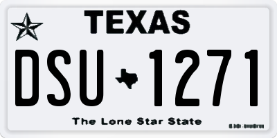 TX license plate DSU1271