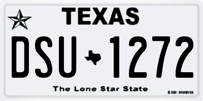 TX license plate DSU1272