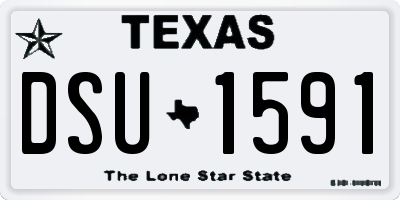 TX license plate DSU1591