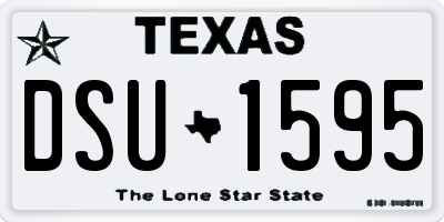 TX license plate DSU1595