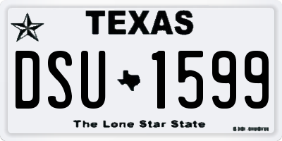 TX license plate DSU1599
