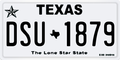 TX license plate DSU1879