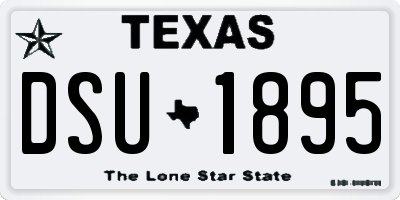 TX license plate DSU1895