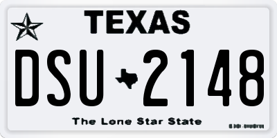 TX license plate DSU2148