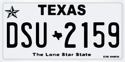 TX license plate DSU2159