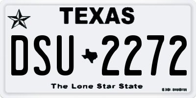 TX license plate DSU2272