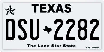 TX license plate DSU2282