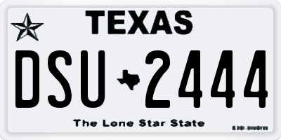 TX license plate DSU2444