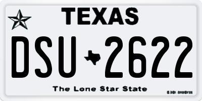 TX license plate DSU2622