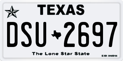 TX license plate DSU2697
