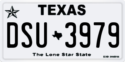 TX license plate DSU3979