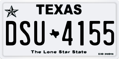 TX license plate DSU4155