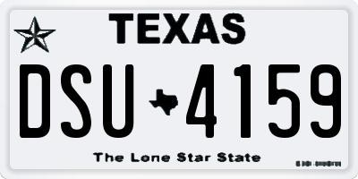 TX license plate DSU4159