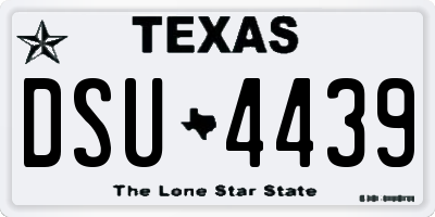 TX license plate DSU4439