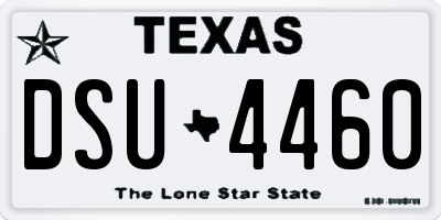 TX license plate DSU4460
