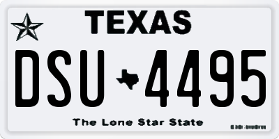 TX license plate DSU4495