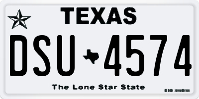 TX license plate DSU4574