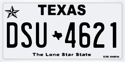 TX license plate DSU4621