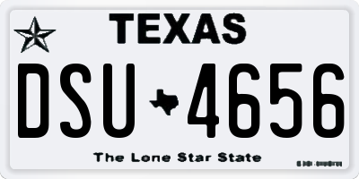 TX license plate DSU4656