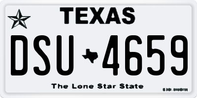 TX license plate DSU4659