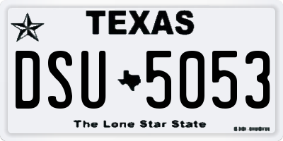 TX license plate DSU5053
