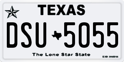 TX license plate DSU5055