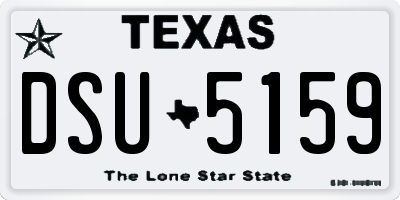 TX license plate DSU5159