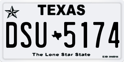 TX license plate DSU5174