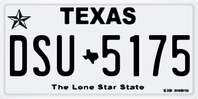 TX license plate DSU5175