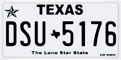 TX license plate DSU5176