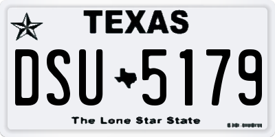 TX license plate DSU5179