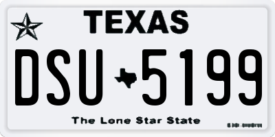TX license plate DSU5199