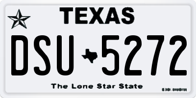 TX license plate DSU5272