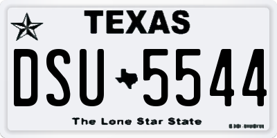 TX license plate DSU5544